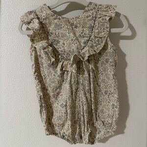 Rylee and Cru Maisie Romper in Garden print